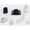 Kit cheminee b33 prolongement perpendiculaire - noir