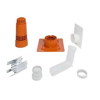 Kit cheminee renolux prolongement perpendiculaire - ocre|Atlantic PAC et Chaudières-AEN074228