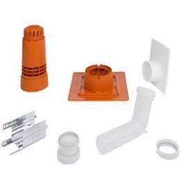 Kit cheminee renolux prolongement perpendiculaire - ocre|Atlantic PAC et Chaudières-AEN074228