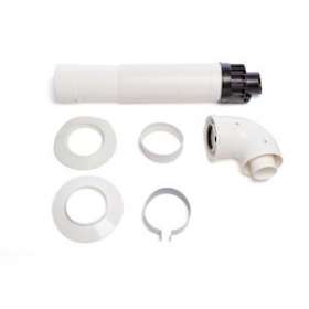 Kit ventouse telescopique 60/100 - nez noir|Atlantic PAC et Chaudières-AEN074256