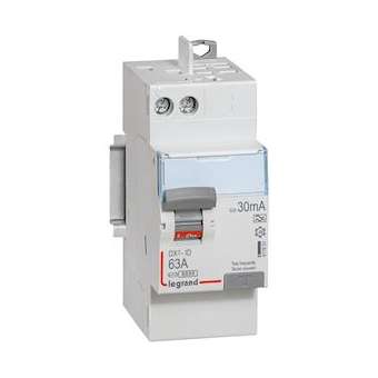Interrupteur différentiel DX³-ID haut vis/haut auto 2P 230V~ 63A A 30mA - 2 mod|Legrand-LEG411651