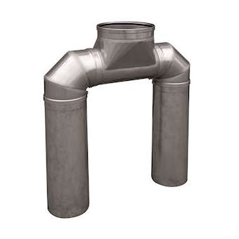 Kit de connexion fumée pour 2 x C 330 ECO|De Dietrich-DDQS103118