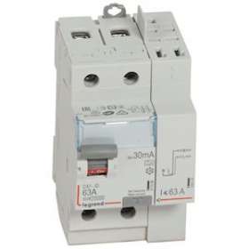 Interrupteur différentiel DX³-ID haut vis/haut auto 2P 230V~ 63A A 30mA - 3 mod|Legrand-LEG411639