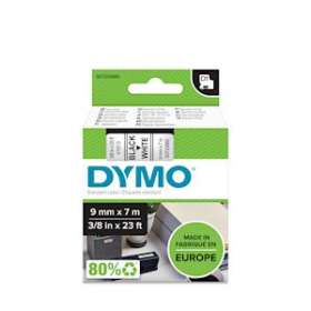 Étiquettes standard D1 9 mm x 7 m, Noir sur Blanc|NWL France-DYMS0720680