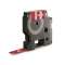 Ruban Vinyle coloré 12 mm x 5,5 m Blanc/Rouge