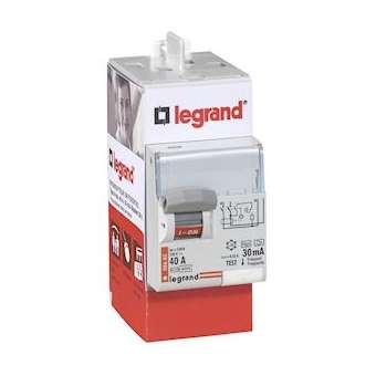 Interrupteur différentiel bipolaire - typeF 30mA arrivée haut/départ haut 40A|Legrand-LEG092828