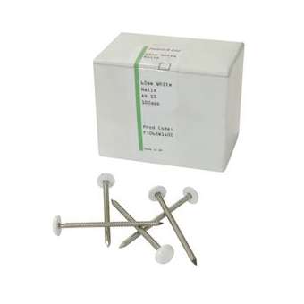 Clou inox embout plastique lg.40mm blanc|Nicoll-NCLCI40B