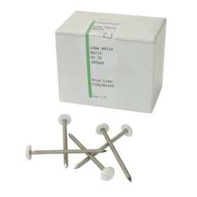 Clou inox embout plastique lg.40mm blanc|Nicoll-NCLCI40B