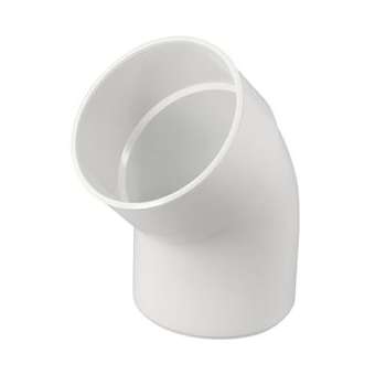 Coude mf 45' d.125 blanc|Nicoll-NCLCX4GTB