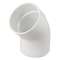 Coude mf 45' d.125 blanc