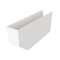 Cache panne larg. 10 cms long. 60 cms blanc