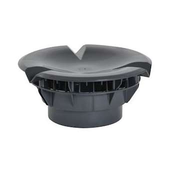 Chapeau aerauliqu.simple pour vmc d160 anth|Nicoll-NCLVXS16A