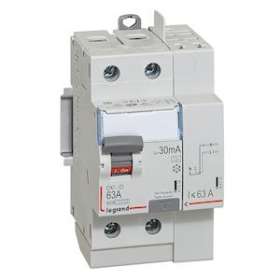 Interrupteur différentiel bipolaire - type A 30 mA arrivée haut/départ haut 63 A|Legrand-LEG092899
