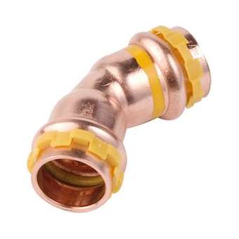 VSH SudoPress Cuivre Gaz coude 45° FF 22|Aalberts Integrated Piping Systems BV-IPH6674217