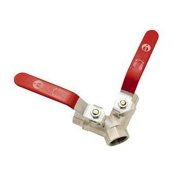 VANNE ' Y ' LAITON ENTREE 3/4' X 2 SORTIES 1/2'|Adg-AF9101Y-2015