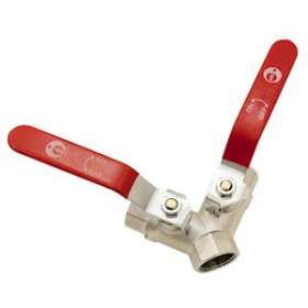VANNE ' Y ' LAITON ENTREE 3/4' X 2 SORTIES 1/2'|Adg-AF9101Y-2015