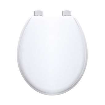 Abattant WC OLFA RETILITH modele TRADITION Blanc CHARNIERES FIXES INOX|Olfa-OL47TD00010206B