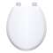 Abattant WC OLFA RETILITH modele TRADITION Blanc CHARNIERES FIXES INOX