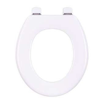 Abattant WC OLFA RETILITH modele TRADITION SIMPLE Blanc CHARNIERES FIXES INOX|Olfa-OL47TS00010106