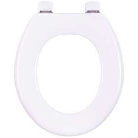 Abattant WC OLFA RETILITH modele TRADITION SIMPLE Blanc CHARNIERES FIXES INOX|Olfa-OL47TS00010106