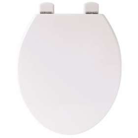 Abattant WC OLFA RETILITH modele EUROPE Blanc CHARNIERES FIXES INOX|Olfa-OL47EU00010206B