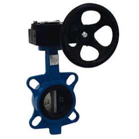 VANNE PAPILLON MANCHETTE EPDM PAPILLON FONTE GENIE CLIMATIQUE DN200 + REDUCTEUR|Adg-AF9480-200-V