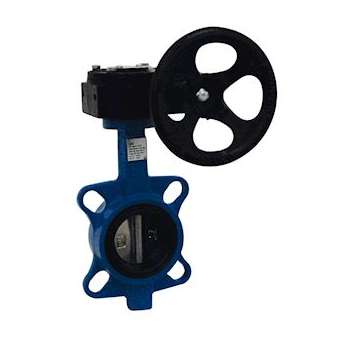 VANNE PAPILLON MANCHETTE EPDM PAPILLON FONTE GENIE CLIMATIQUE DN300 + REDUCTEUR|Adg-AF9480-300-V