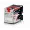 Relais miniature, indicateur del, bouton-test, 24vca, 4 inverseurs, 5a