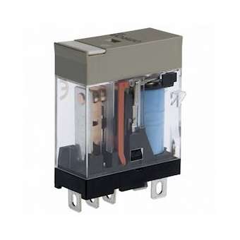 Relais compact, plaque d'identification, del, 24vcc, 1rt 10a|Omron electronics-OMRG2R-1-SN24VDC(S)