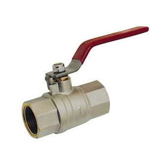 VANNE F/F 1'1/4 PN40 ACIER PLAT ROUGE SERIE FORTE FILET LONG|Adg-AF9204SF-33