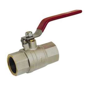 VANNE F/F 1'1/4 PN40 ACIER PLAT ROUGE SERIE FORTE FILET LONG|Adg-AF9204SF-33
