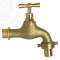 Robinet arrosage laiton brut 1/2-3/4 -nf