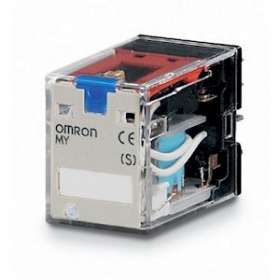 Relais miniature, indicateur del, bouton-test, 48 vcc, 5a|Omron electronics-OMRMY4IN48VDC(S)