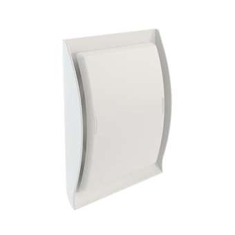 Grille design -tube d125 conf. regl gaz blanc|Nicoll-NCLGDT125B