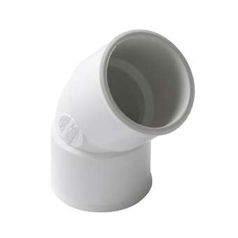 Coude simple ff 45' d.32 blanc|Nicoll-NCLCF44B