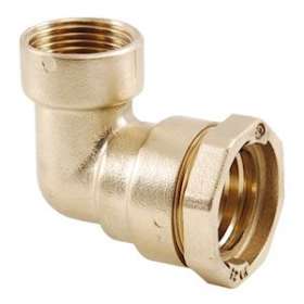 COUDE LAITON A COMPRESSION FEMELLE 1' PEHD 32|Adg-AF9800CF-3226