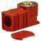 Boite d'encastrement rouge