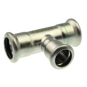 VSH XPress Inox Té réduit FFF 76,1x42x76,1|Aalberts Integrated Piping Systems BV-IPH6204374