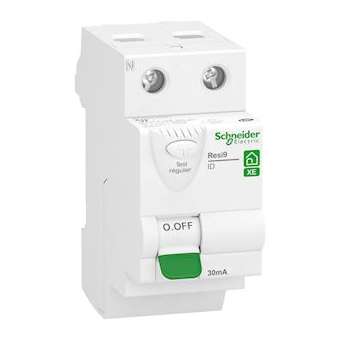 Resi9 XE - interrupteur différentiel - 2P - 25A - 30mA - Type AC - embrochable|Schneider Electric-SCHR9ERC225