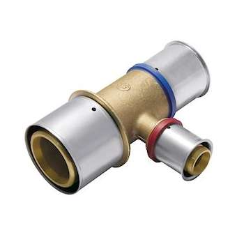 VSH MultiPress laiton té réduit FFF 50x25x40|Aalberts Integrated Piping Systems BV-IPH3821917