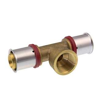 VSH MultiPress laiton té fileté FFF 25xG3/4x25|Aalberts Integrated Piping Systems BV-IPH3821873