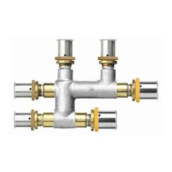 VSH MultiPress laiton raccord en croix FFF 20 Ni|Aalberts Integrated Piping Systems BV-IPH3823248