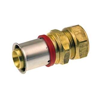 VSH MultiPress laiton raccord de transition FF 25x22|Aalberts Integrated Piping Systems BV-IPH3823435