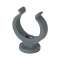 Collier lyre sans insert d.25 gris