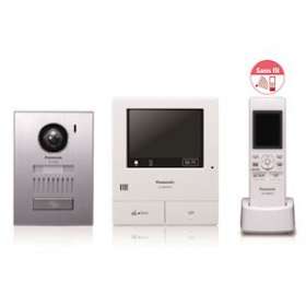 Kit portier video interphone avec moniteur + combiné additionnel sans fil DECT|Panasonic France-PANVL-SWD501UEX