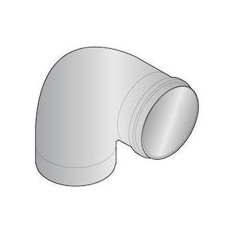 Coude à 90DEG en PPS D 160 mm|De Dietrich-DDQ100002397