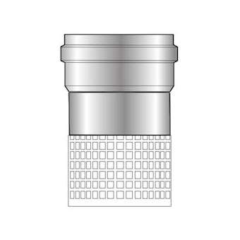 Pièce de raccordement d'air en alu D 150/220 mm|De Dietrich-DDQ100002404