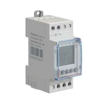 Inter horaire digital modulaire programmable jour/hebdo- 1 sortie 16A - 230V~|Legrand-LEG412631