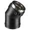 COUDE A 30DEG 80-130 PGI Couleur: NOIR9030 - RAL 9030 EC 30DEG80/130PGI