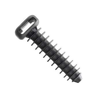 Embase à cheville diamètre 8mm pour Attache Hyper-V,PA 6.6 Noir UV,Cdt.100|Panduit Composants Industriels-PNUHVMPM-08-C0